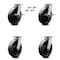Service Caster 8 Inch Kingpinless Glass Filled Nylon Wheel Caster Swivel Locks 2 Brakes, 4PK SCC-KP30S820-GFNR-SLB-BSL-2-BSL-2 - alternate 1